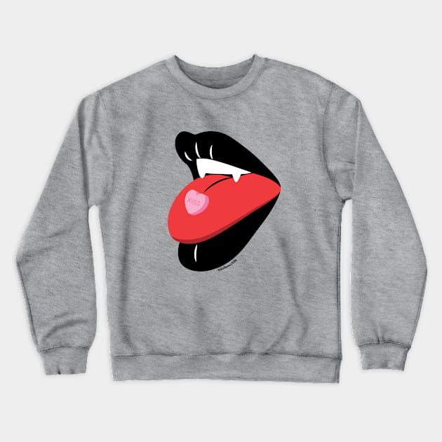 Kiss Pill Crewneck Sweatshirt by lafancylife